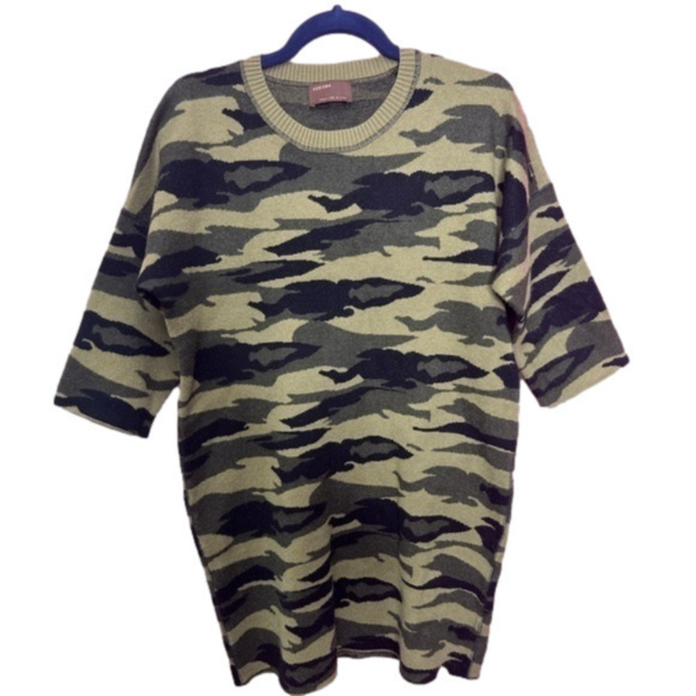 Kerisma Sweater Dress Camo Bodycon Small Medium NWOT